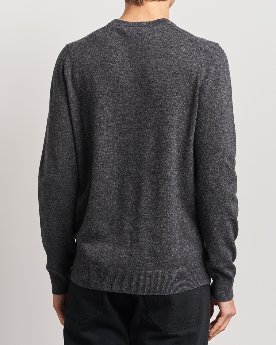 Uomini | Maglieria | Lyle & Scott | Lambswool Crew Neck Pullover Charcoal Marl