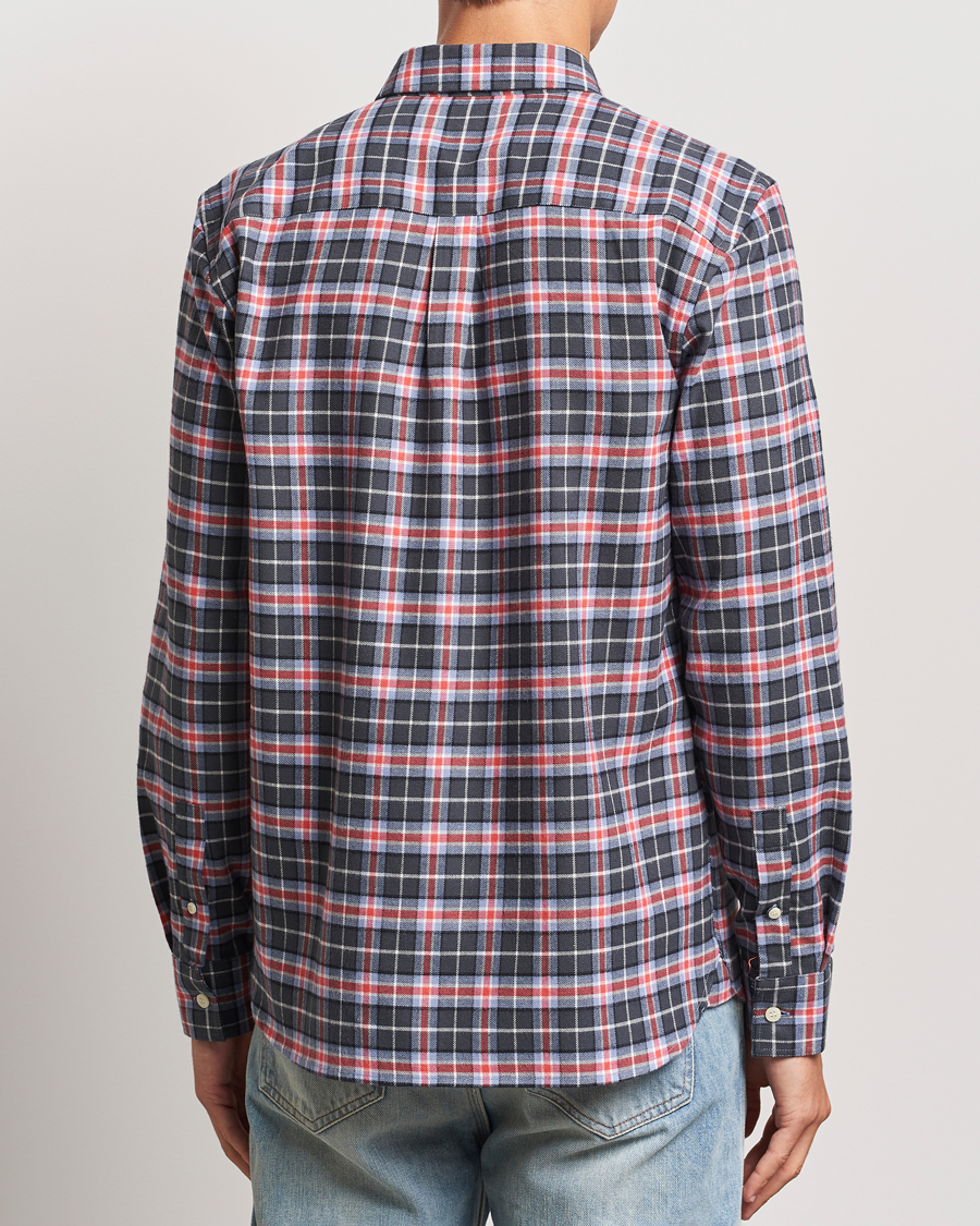 Uomini | Camicie | Lyle & Scott | Checked Flannel Shirt Blue Smoke