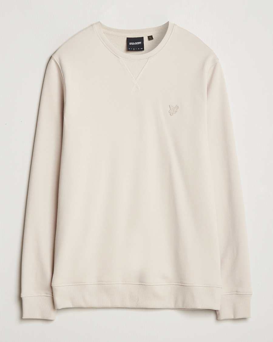 Uomini | Maglieria | Lyle & Scott | Tonal Eagle Crew Neck Sweatshirt Cove