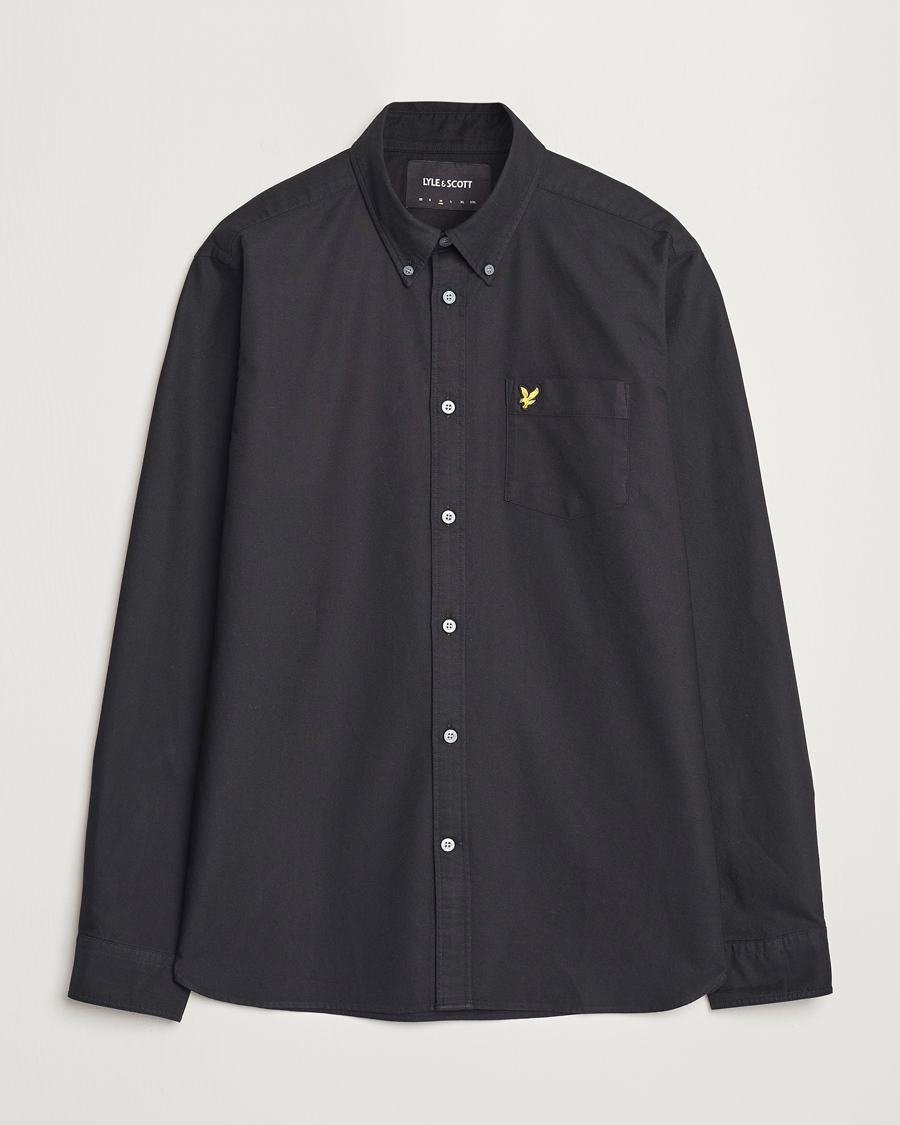 Uomini | Camicie | Lyle & Scott | Lightweight Oxford Shirt Jet Black