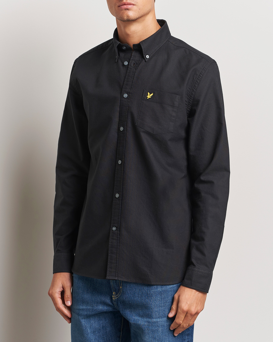 Uomini | Camicie | Lyle & Scott | Lightweight Oxford Shirt Jet Black