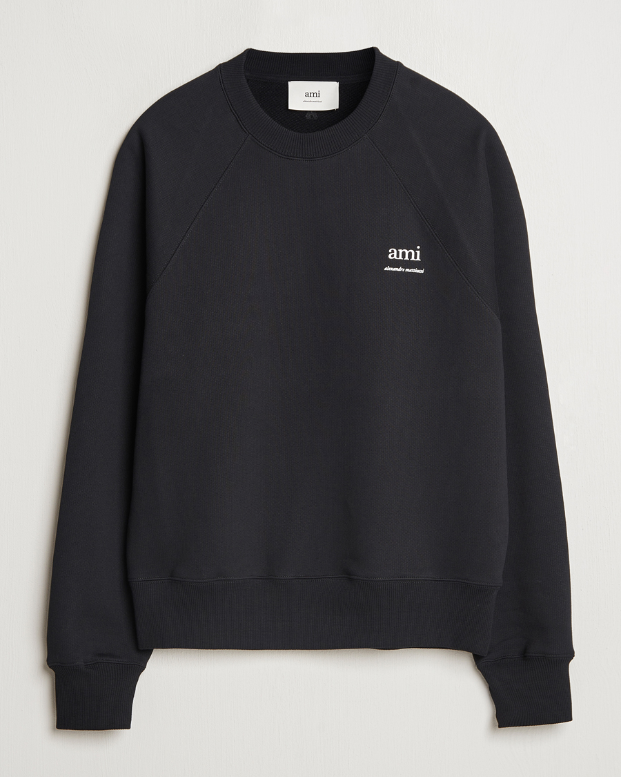 Uomini | Maglieria | AMI | Logo Sweatshirt Black