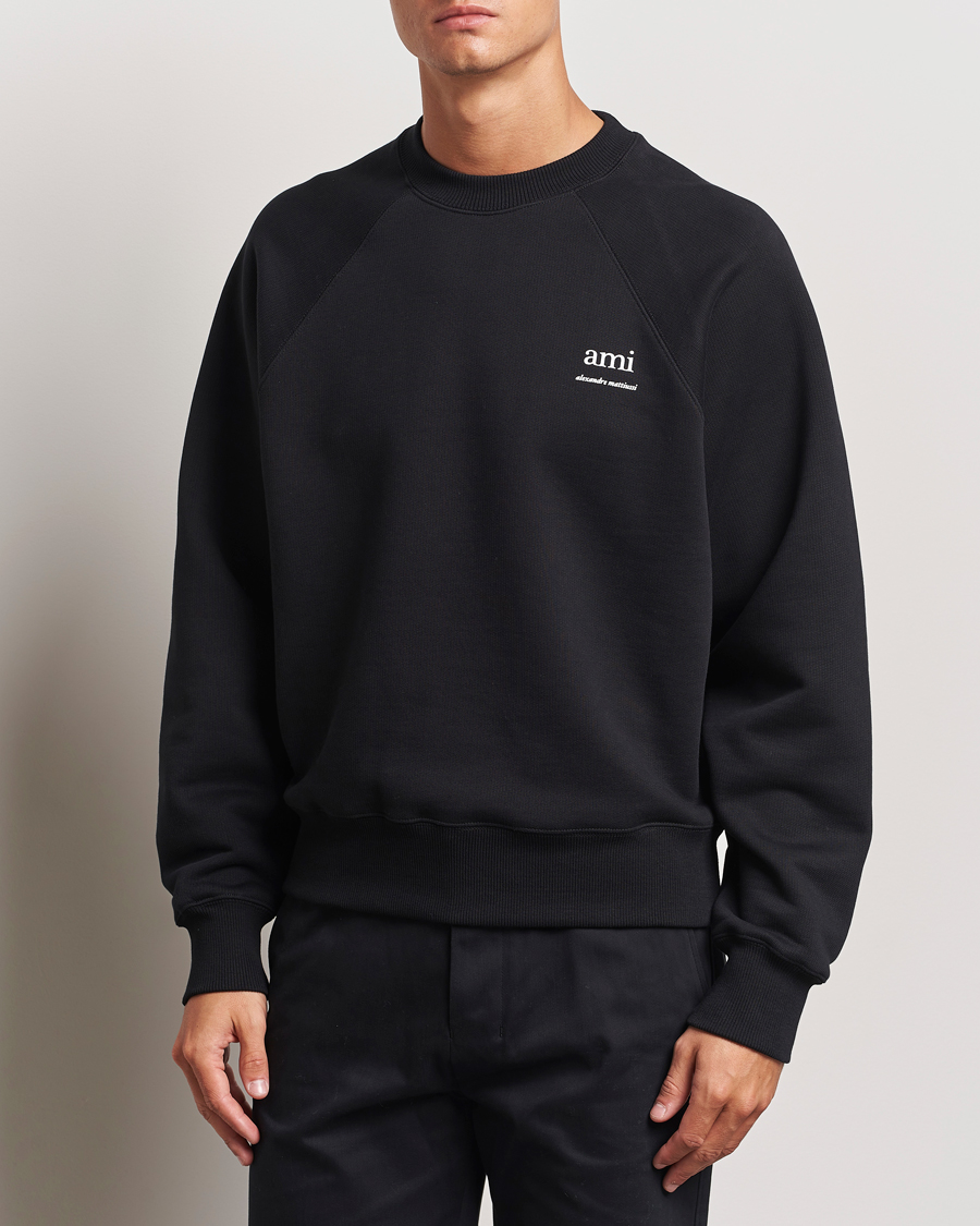 Uomini | Maglieria | AMI | Logo Sweatshirt Black