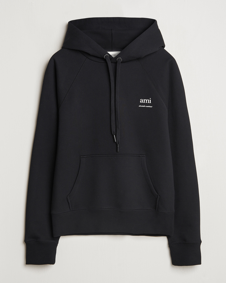 Uomini | Maglieria | AMI | Logo Hoodie Black