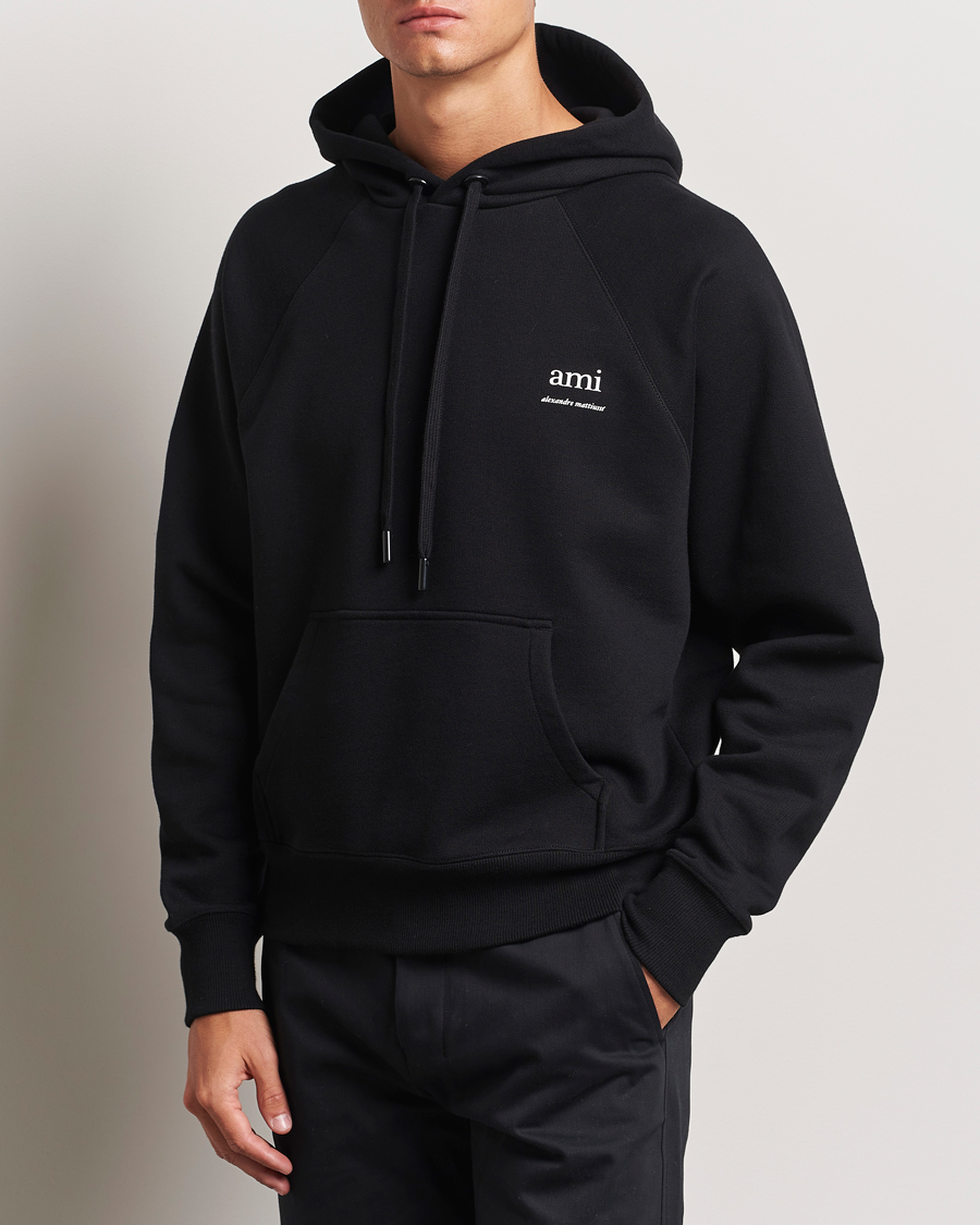 Uomini | Maglieria | AMI | Logo Hoodie Black