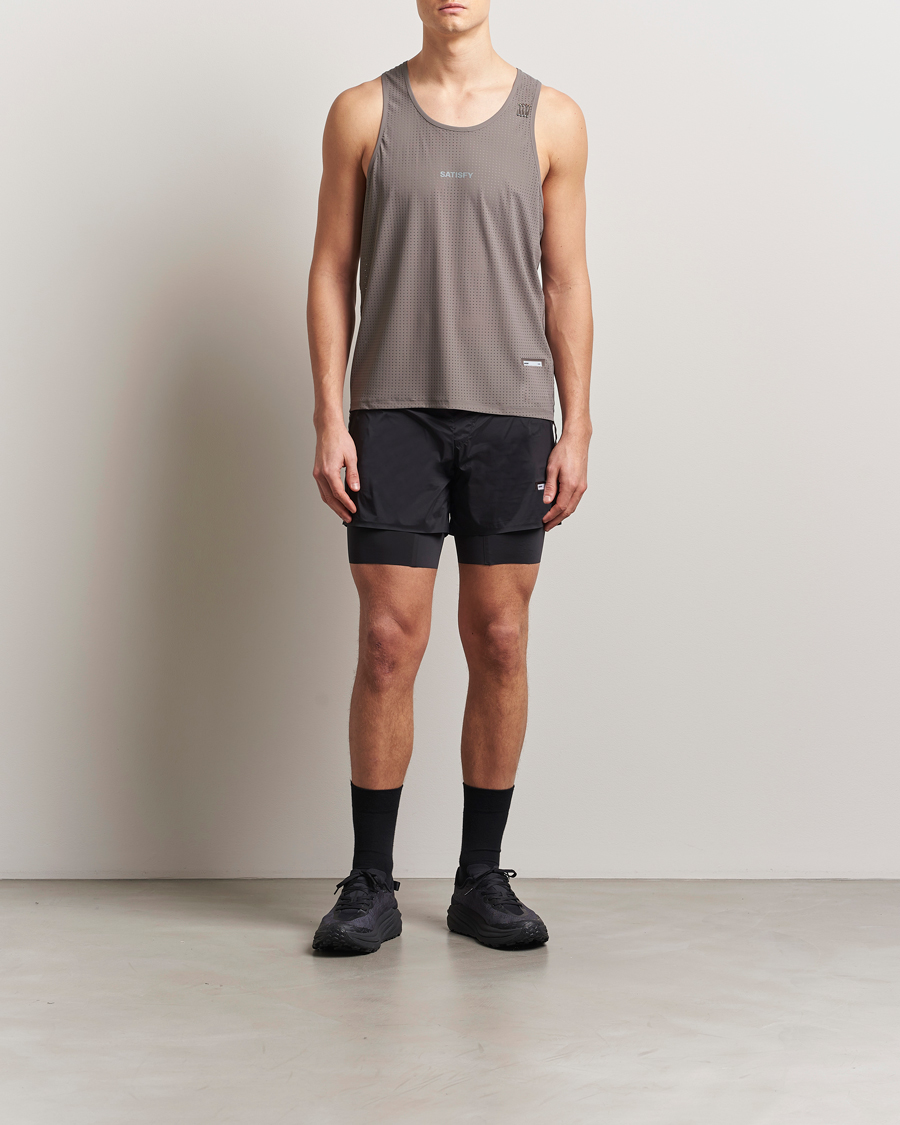Uomini | Pantaloncini | Satisfy | TechSilk 8 Inch Shorts Black