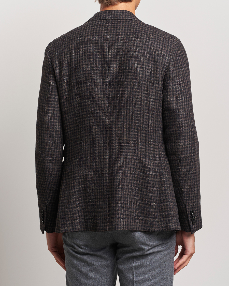 Uomini | Blazers | Zegna | Unconstructed Wool/Cashmere Blazer Brown Check