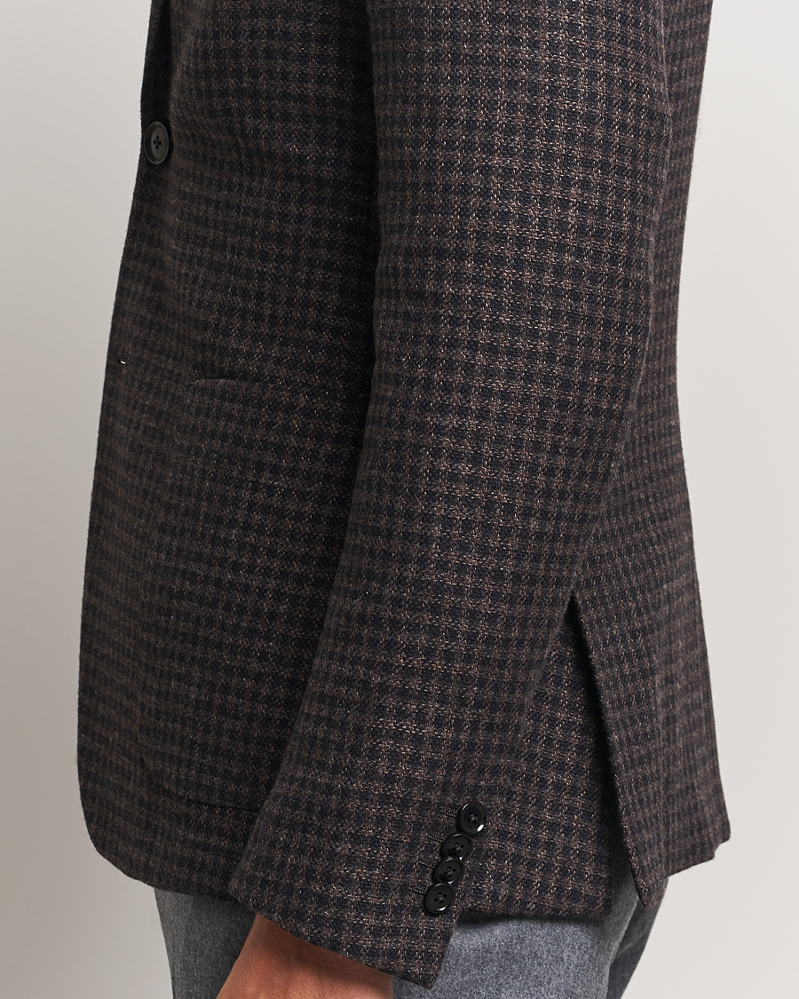 Uomini | Blazers | Zegna | Unconstructed Wool/Cashmere Blazer Brown Check