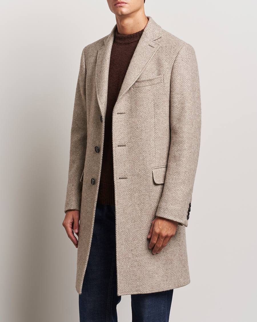 Uomini | Giacche | Zegna | Wool/Cashmere Double Breasted Coat Beige