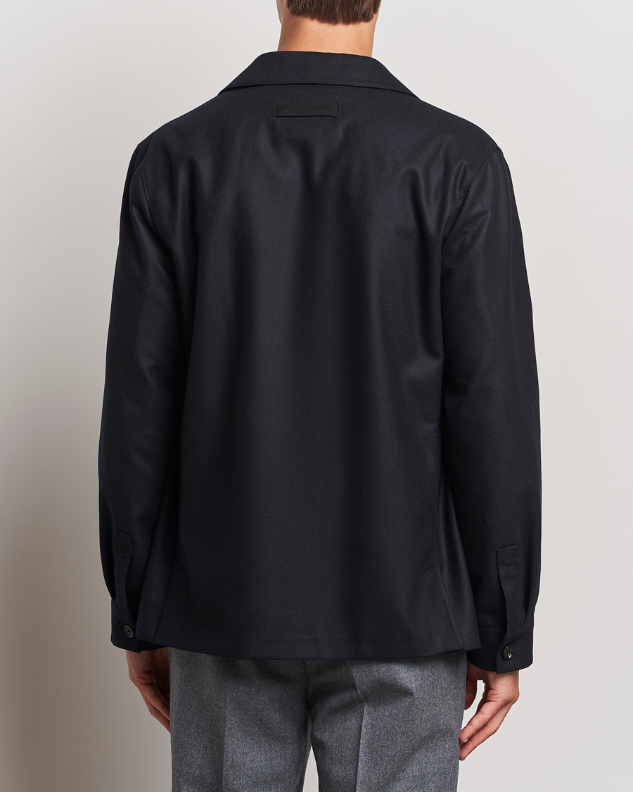 Uomini | Giacche | Zegna | Flannel Chore Jacket Black