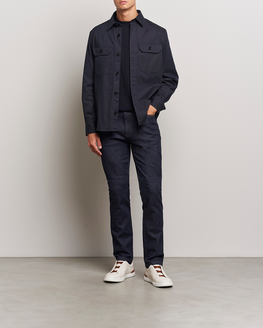 Uomini | Jeans | Zegna | 5-Pocket Denim Jeans Dark Rinse