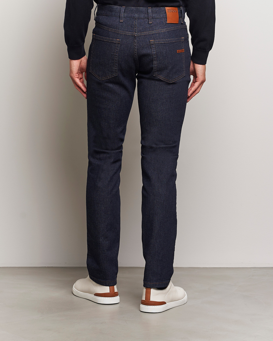 Uomini | Jeans | Zegna | 5-Pocket Denim Jeans Dark Rinse