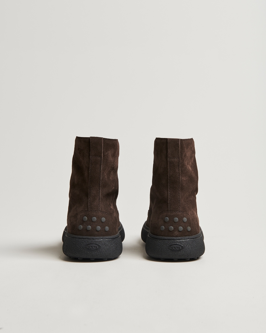 Uomini | Tod's Gommino Winter Boots Dark Brown Suede | Tod's | Gommino Winter Boots Dark Brown Suede