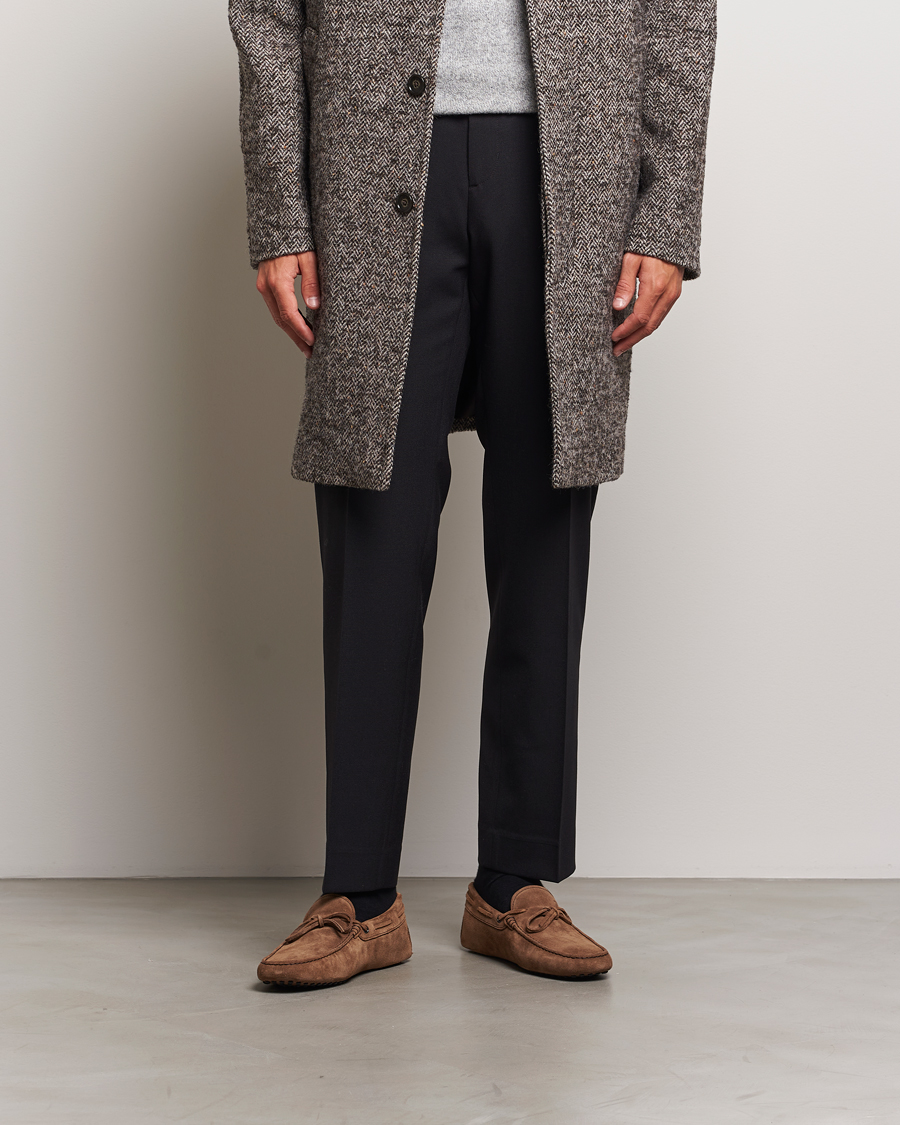 Uomini | Tod's Winter Shearling Gommino Brown Suede | Tod's | Winter Shearling Gommino Brown Suede