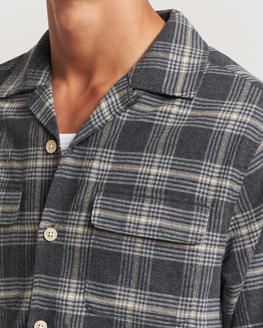 Uomini | Camicie | Sunflower | Flannel Pocket Shirt Grey Check