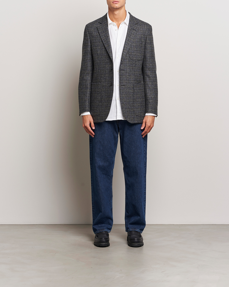 Uomini | Blazers | Sunflower | Tweed Blazer Grey Check