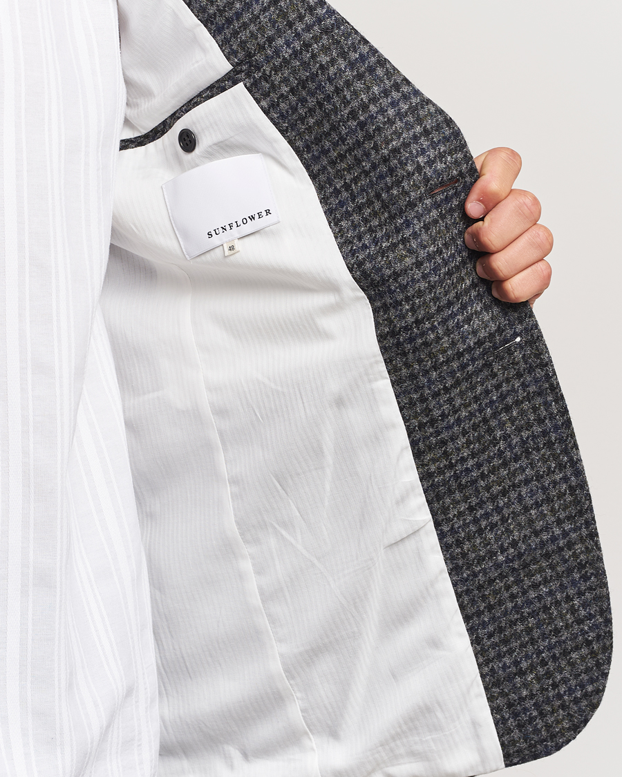 Uomini | Blazers | Sunflower | Tweed Blazer Grey Check