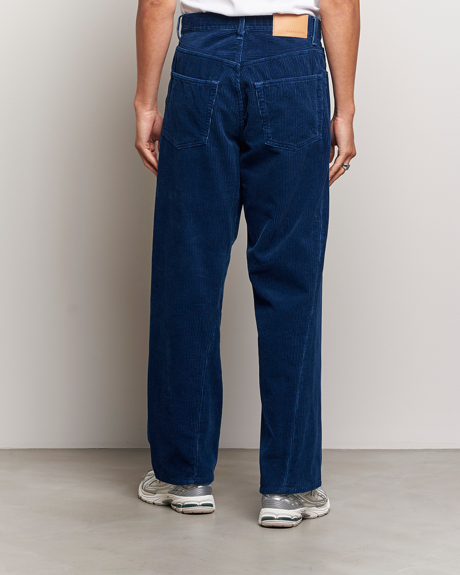 Uomini | Pantaloni | Sunflower | Wide Twist Corduroy Pants Indigo