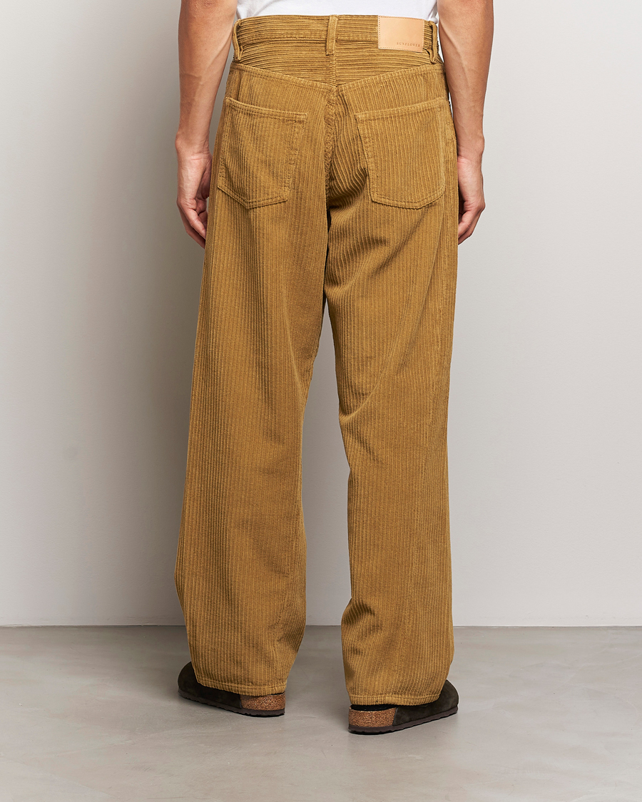 Uomini | Pantaloni | Sunflower | Wide Twist Corduroy Pants Ochre