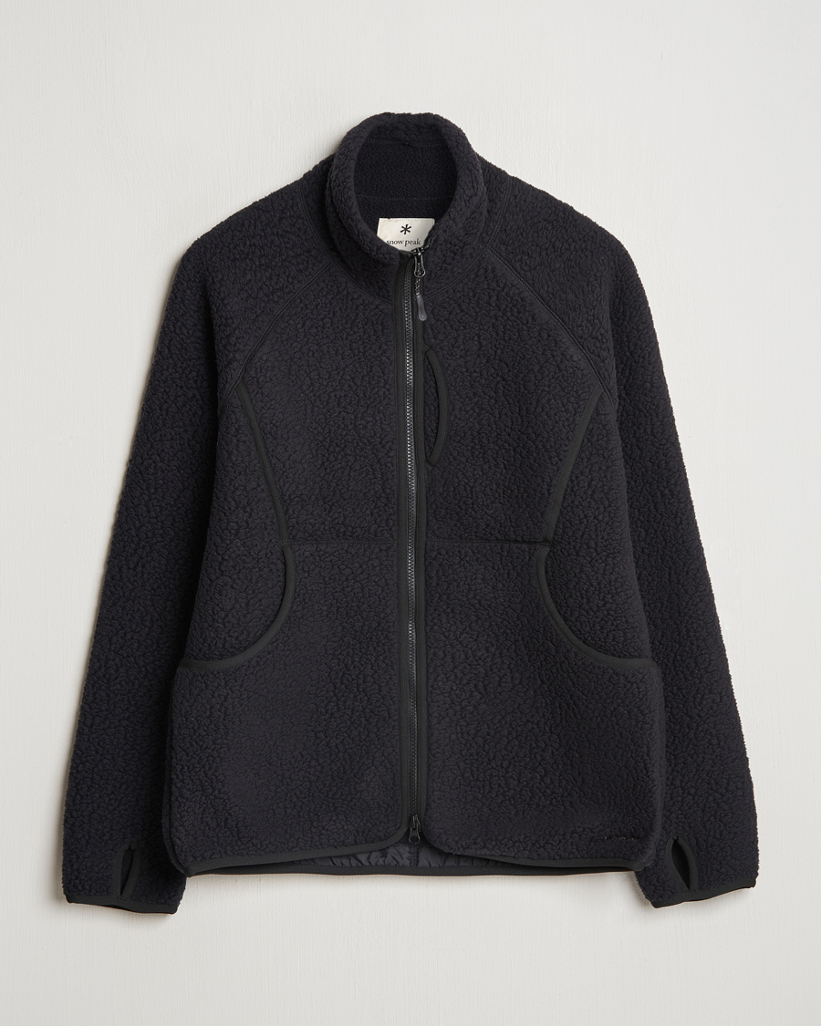 Uomini | Maglieria | Snow Peak | Thermal Boa Fleece Jacket Black