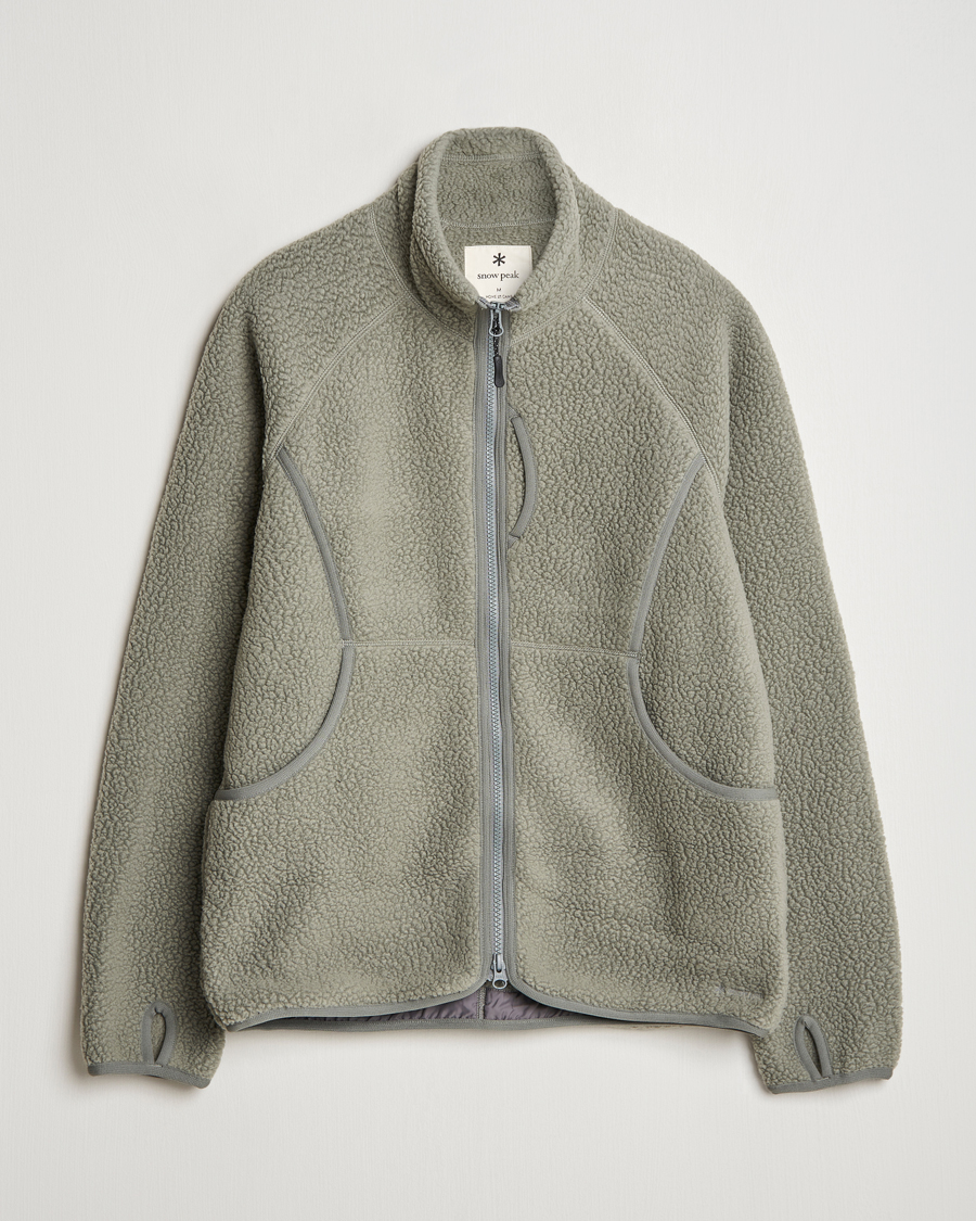 Uomini | Maglieria | Snow Peak | Thermal Boa Fleece Jacket Grey