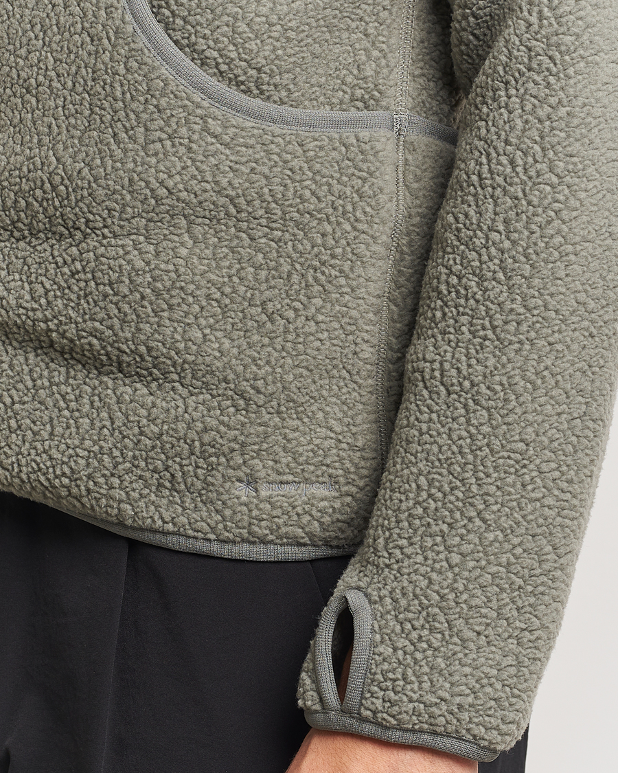 Uomini | Maglieria | Snow Peak | Thermal Boa Fleece Jacket Grey