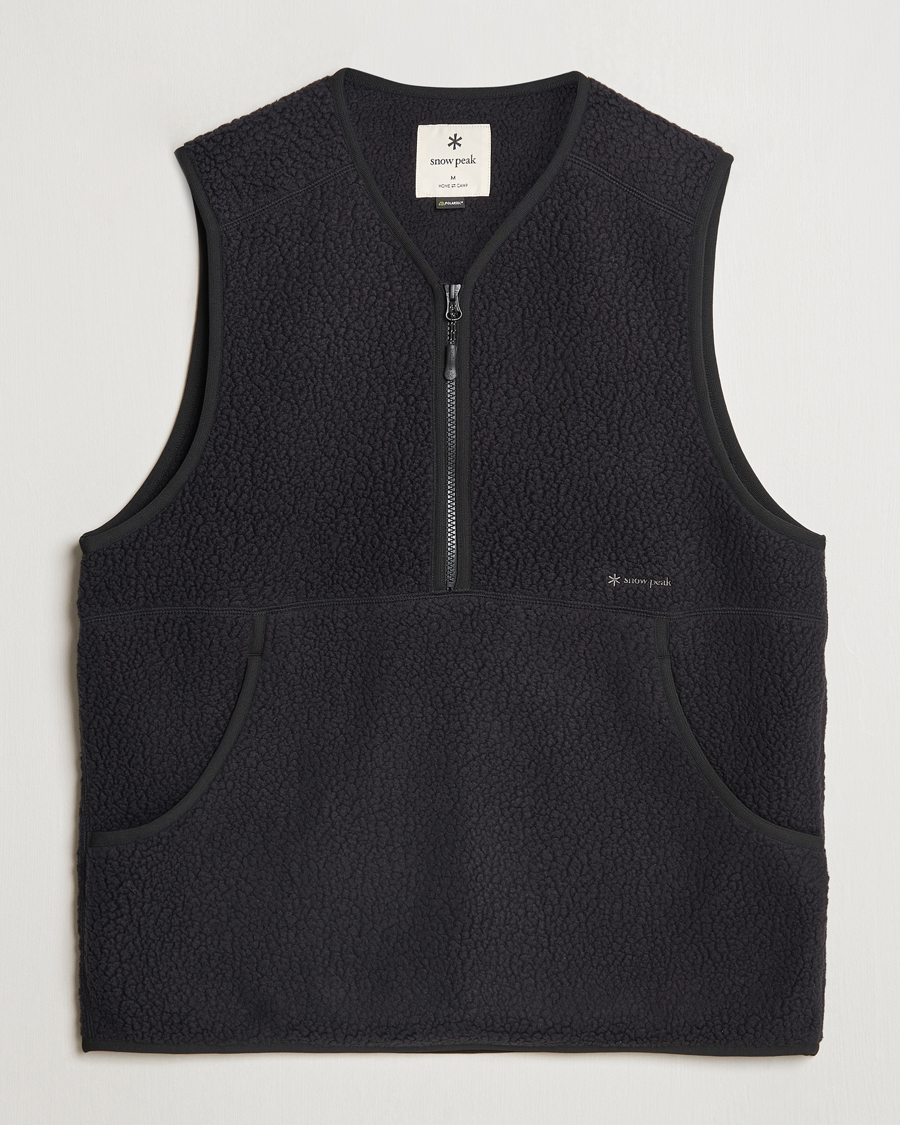 Uomini | Gilet | Snow Peak | Thermal Boa Fleece Vest Black