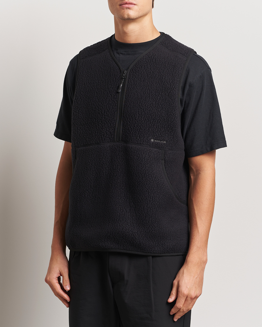 Uomini | Gilet | Snow Peak | Thermal Boa Fleece Vest Black