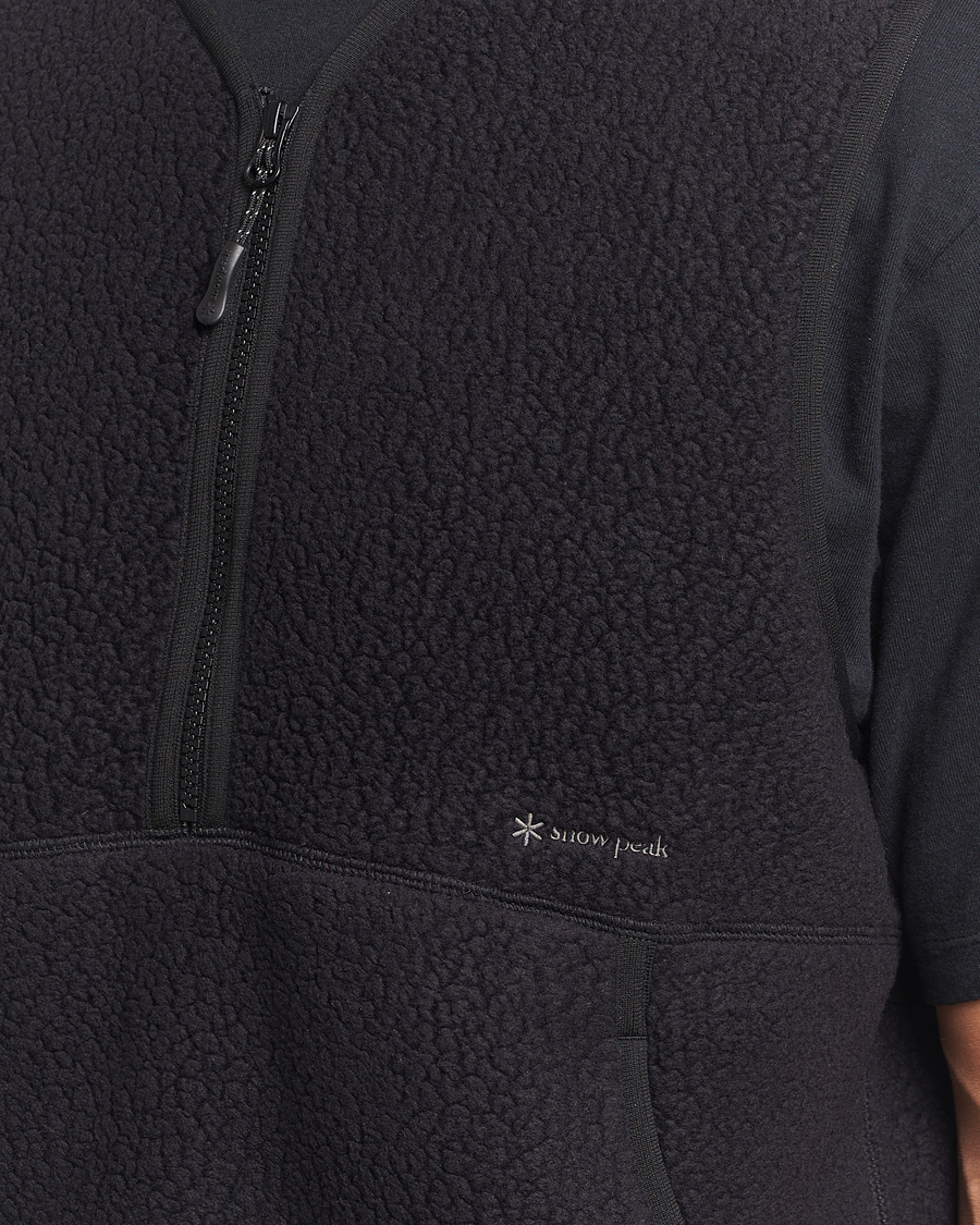 Uomini | Gilet | Snow Peak | Thermal Boa Fleece Vest Black