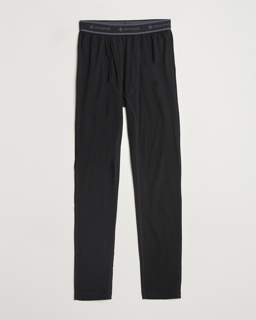 Uomini | Pantaloni | Snow Peak | Merino Wool Tights Black