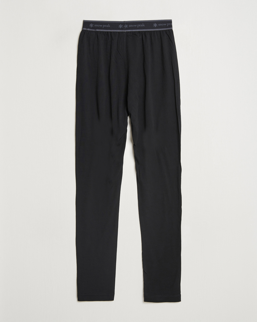 Uomini | Pantaloni | Snow Peak | Merino Wool Tights Black