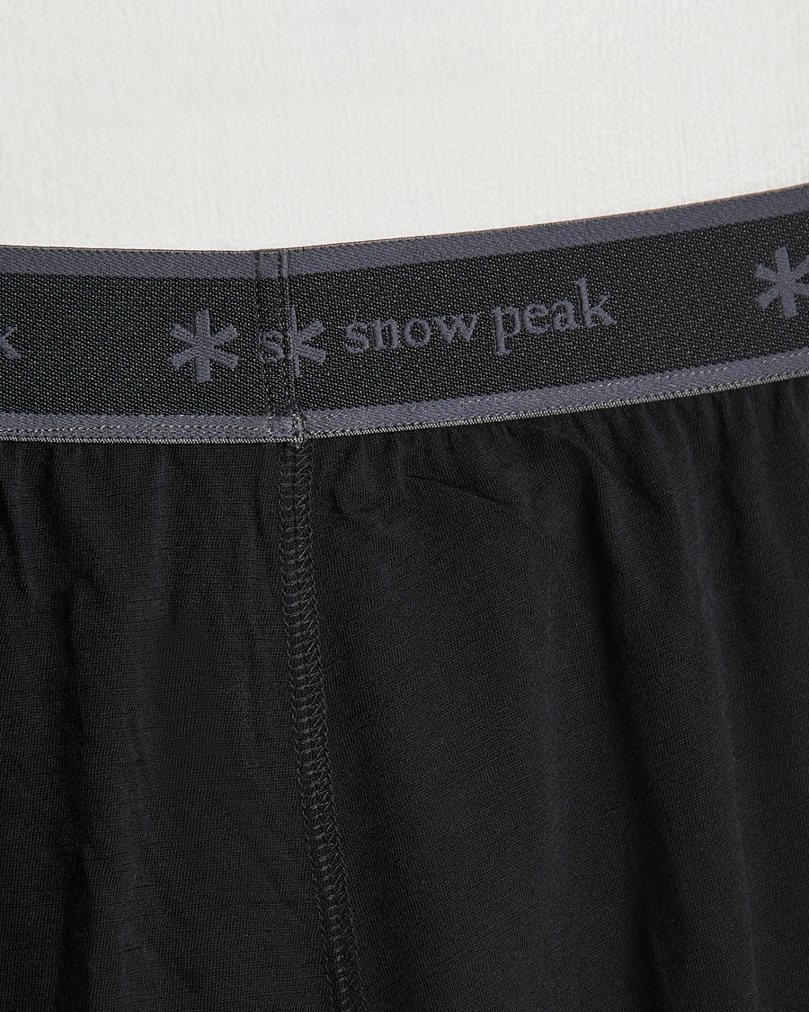 Uomini | Pantaloni | Snow Peak | Merino Wool Tights Black