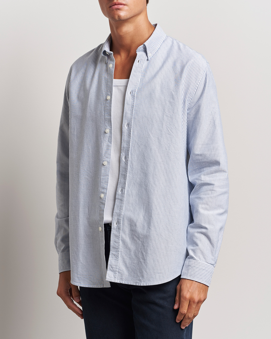 Uomini | Camicie | Samsøe Samsøe | Saliam Oxford Shirt Oxford Narrow Stripe