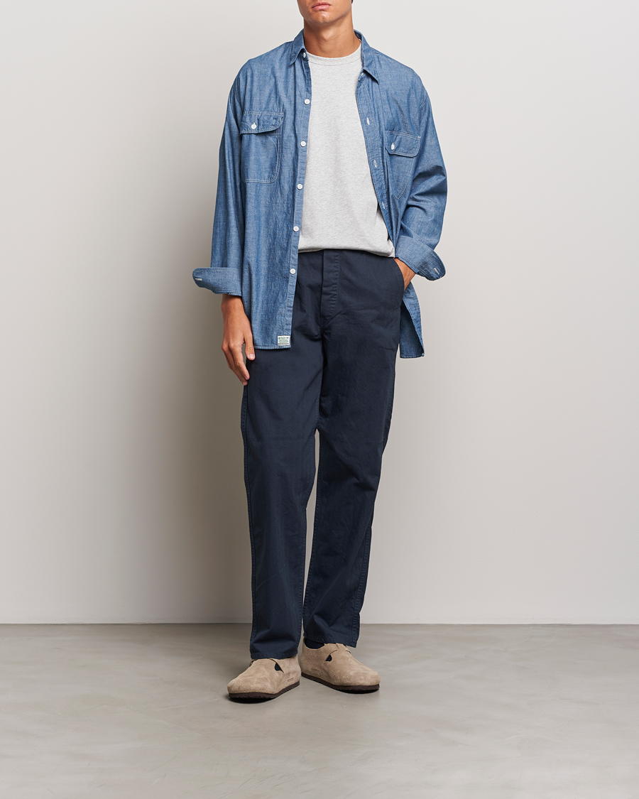 Uomini | Pantaloni | orSlow | French Work Pants Navy