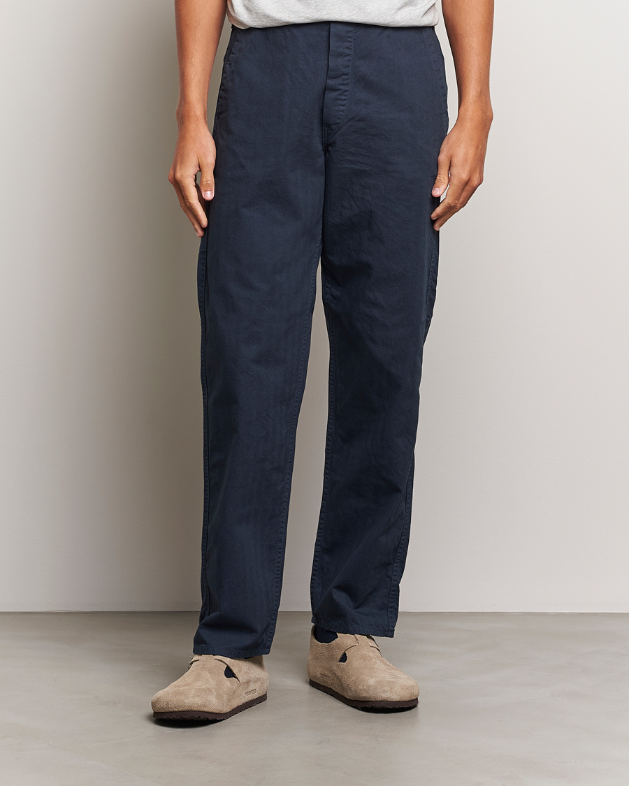 Uomini | Pantaloni | orSlow | French Work Pants Navy