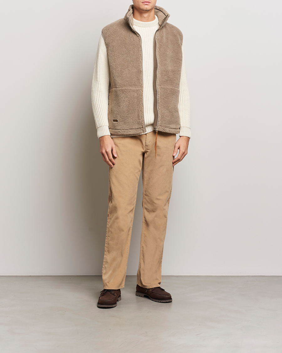 Uomini | Pantaloni | orSlow | Shoe Cut Corduroy Pants Beige