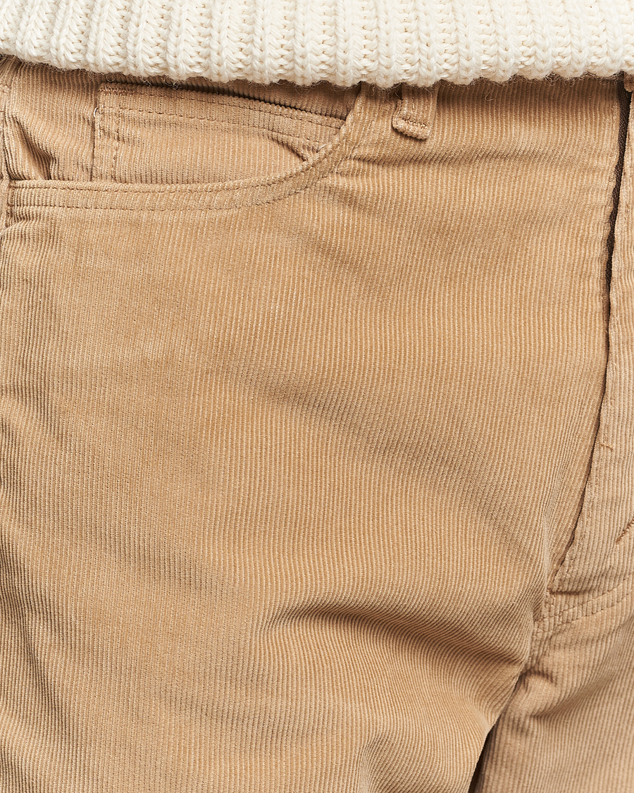 Uomini | Pantaloni | orSlow | Shoe Cut Corduroy Pants Beige