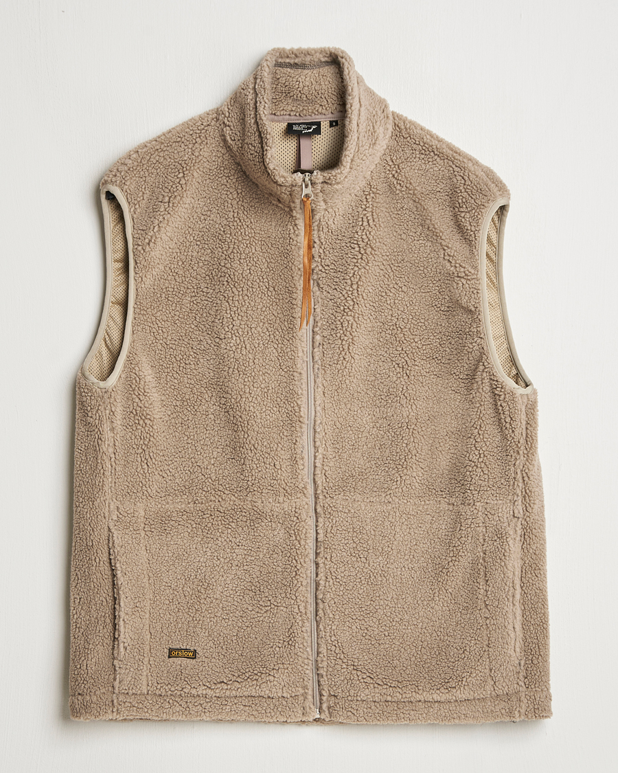Uomini | Giacche | orSlow | Boa Fleece Vest Graige