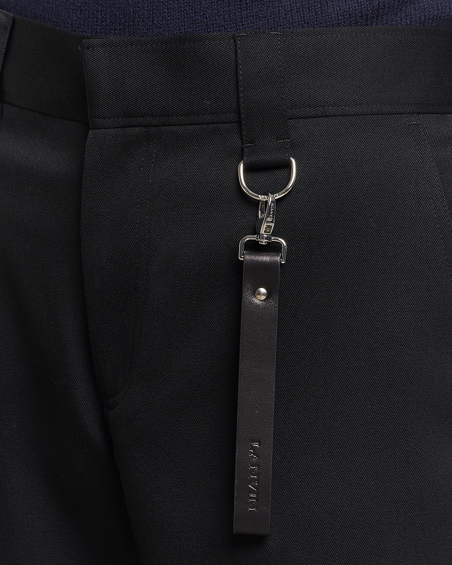 Uomini | Pantaloni | Lanvin | Casual Straight Wool Trousers Black