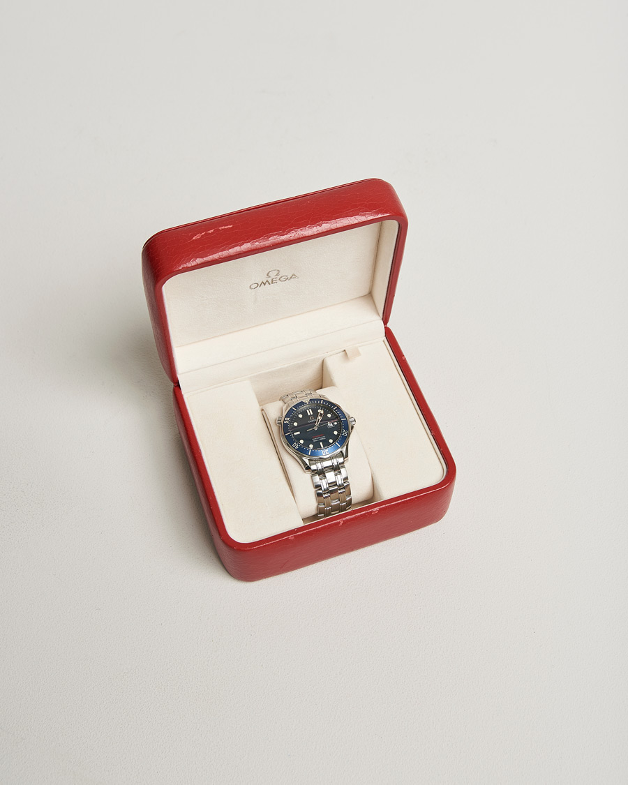 Uomini | Omega Pre-Owned Seamaster Diver 300M Red 2221.80.00 Silver | Omega Pre-Owned | Seamaster Diver 300M Red 2221.80.00 Silver