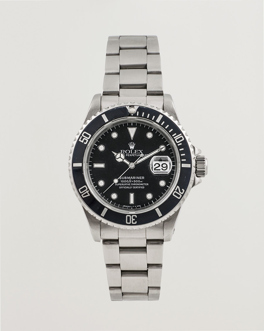 Uomini | Rolex Pre-Owned Submariner 16610 Silver | Rolex Pre-Owned | Submariner 16610 Silver