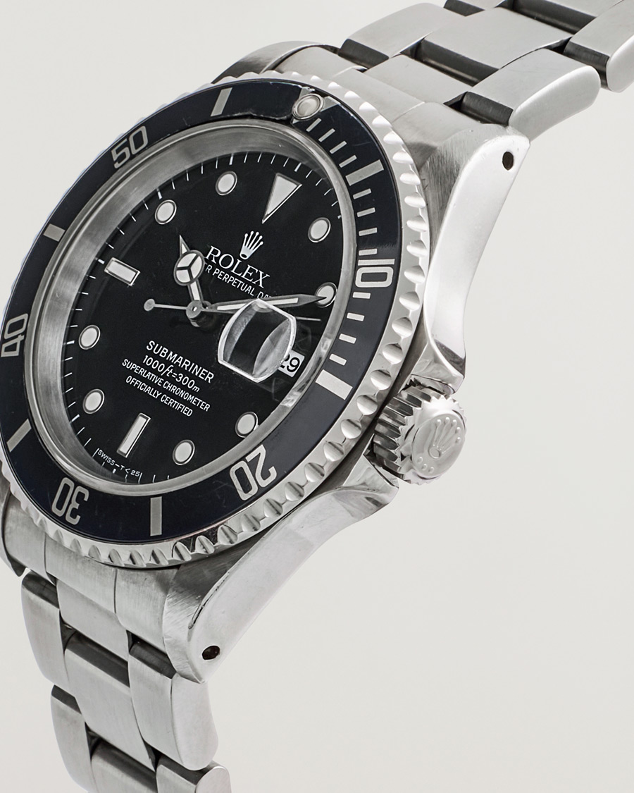 Uomini | Rolex Pre-Owned Submariner 16610 Silver | Rolex Pre-Owned | Submariner 16610 Silver