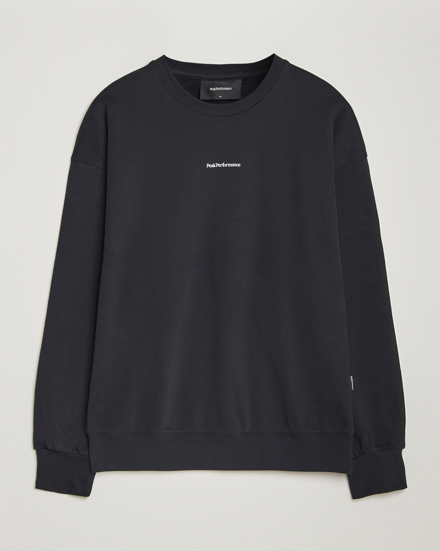 Uomini | Maglieria | Peak Performance | Original Terry Crew Sweatshirt Black