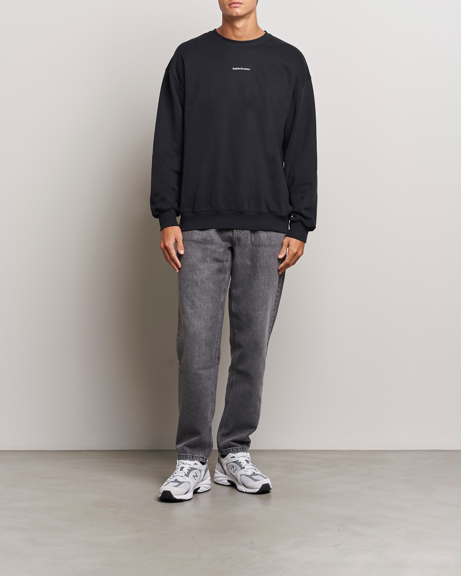 Uomini | Maglieria | Peak Performance | Original Terry Crew Sweatshirt Black