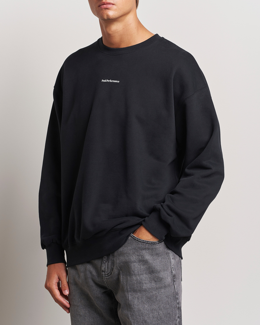 Uomini | Maglieria | Peak Performance | Original Terry Crew Sweatshirt Black