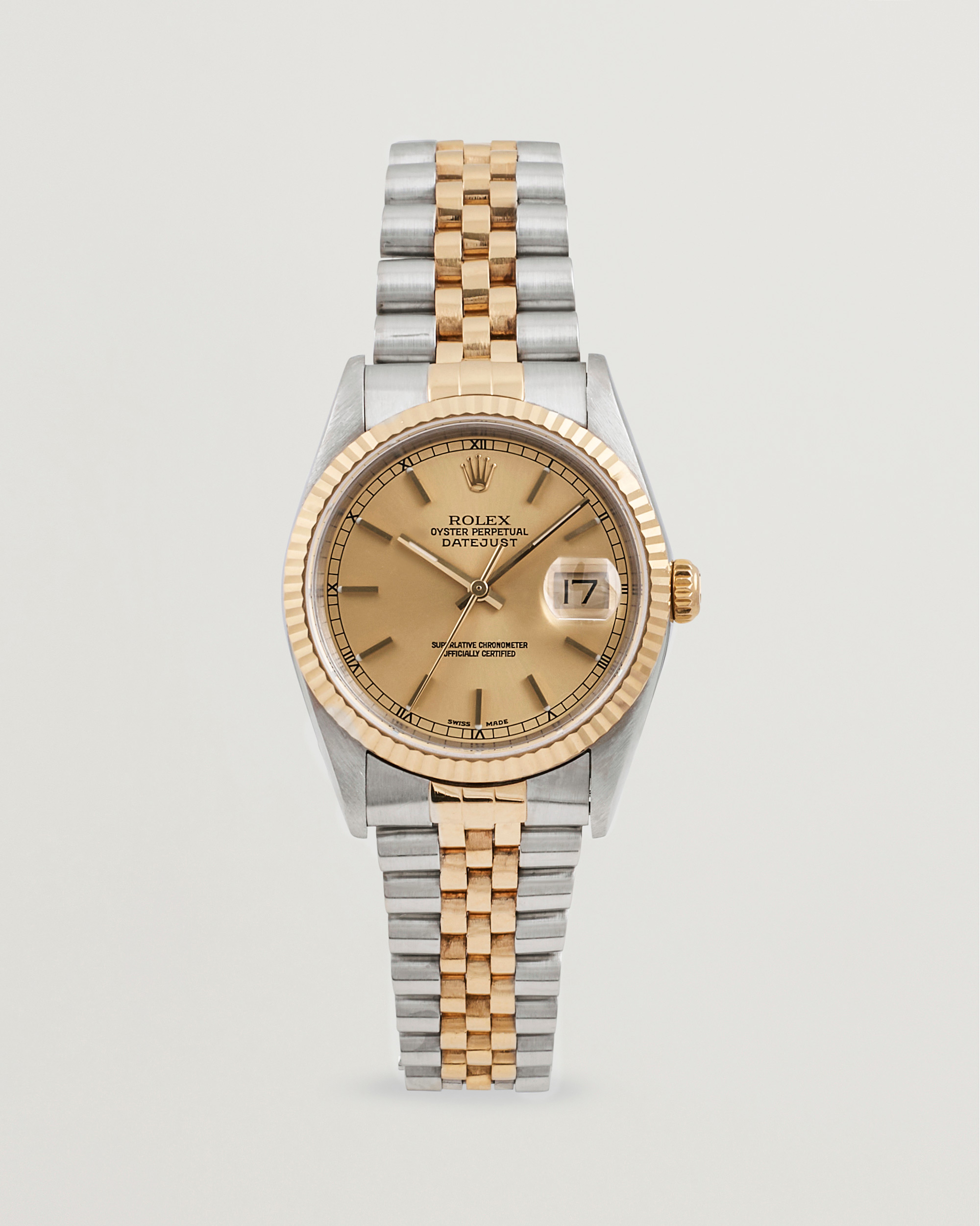 Uomini | Rolex Pre-Owned Datejust 16233 G/S Silver | Rolex Pre-Owned | Datejust 16233 G/S Silver