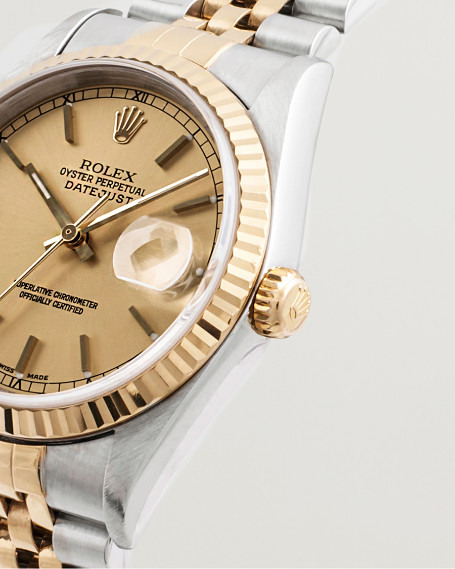 Uomini | Rolex Pre-Owned Datejust 16233 G/S Silver | Rolex Pre-Owned | Datejust 16233 G/S Silver