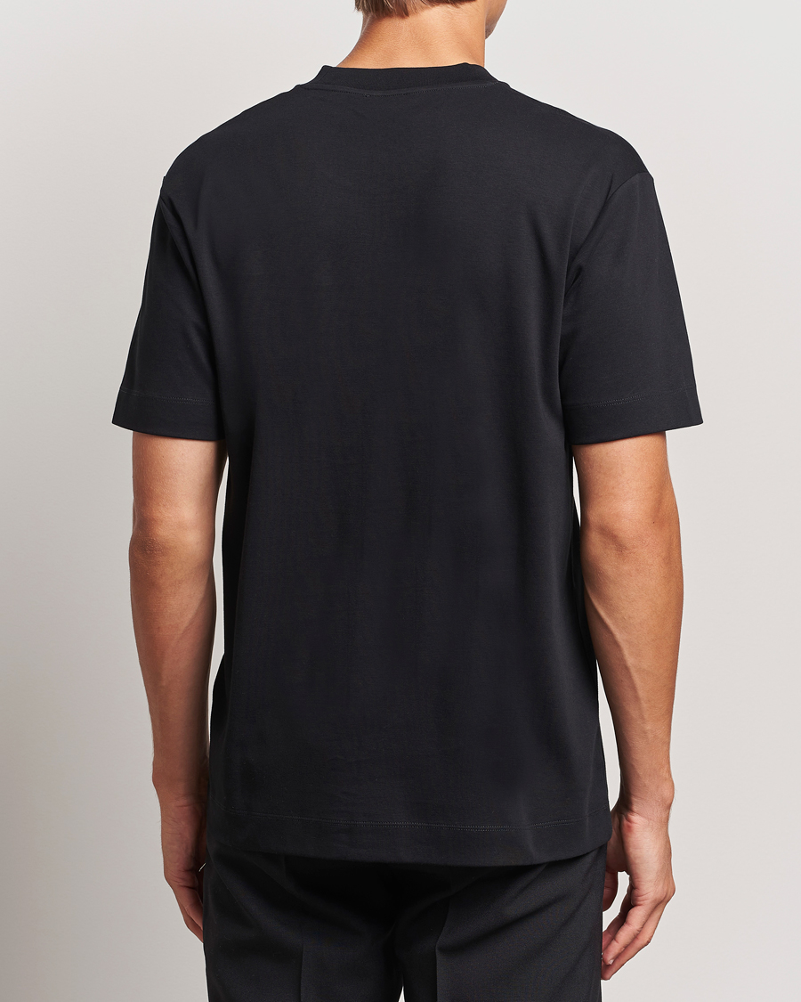 Uomini | T-shirt | Sunspel | Heavy Weight Supima Cotton T-Shirt Black