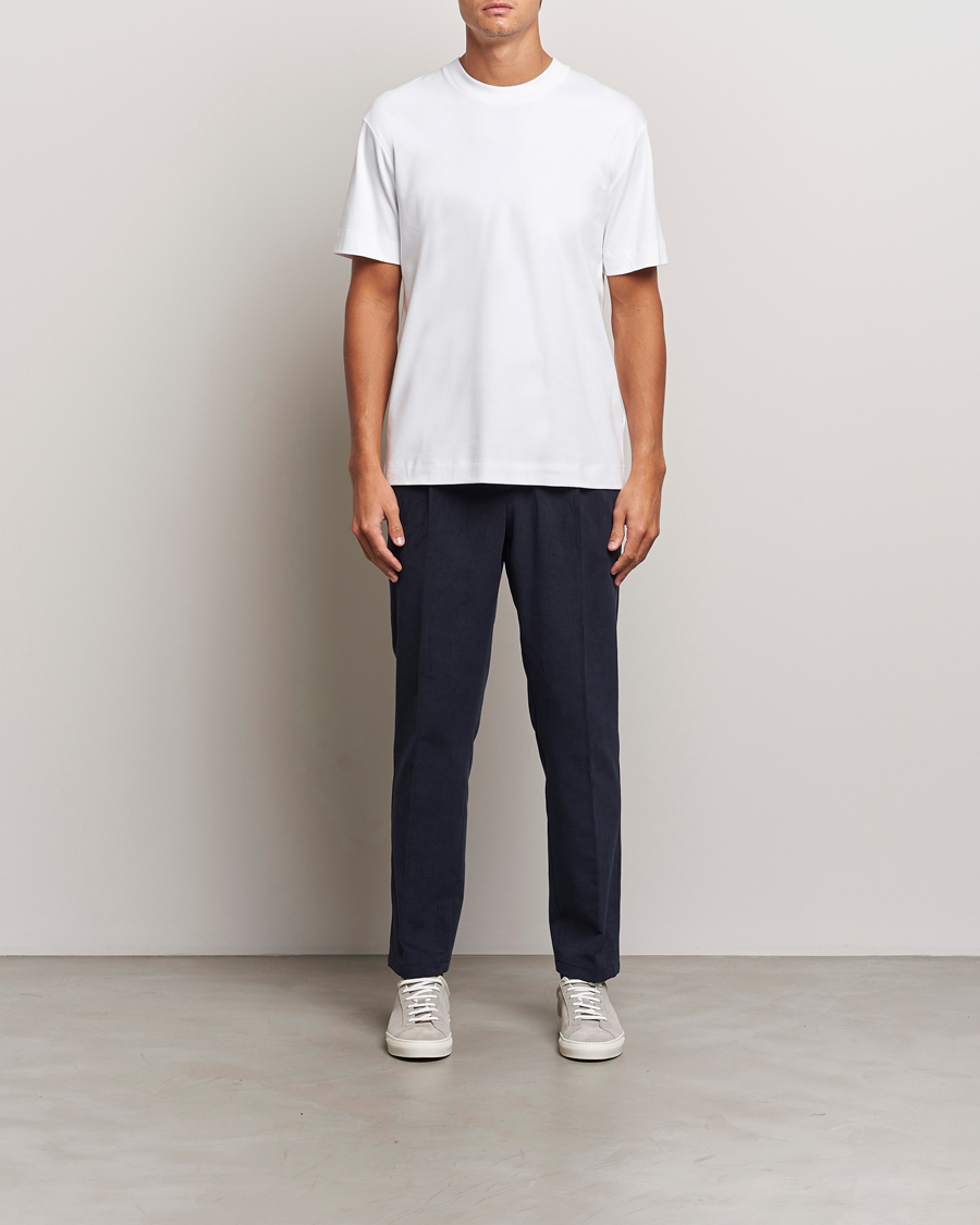 Uomini | T-shirt | Sunspel | Heavy Weight Supima Cotton T-Shirt White