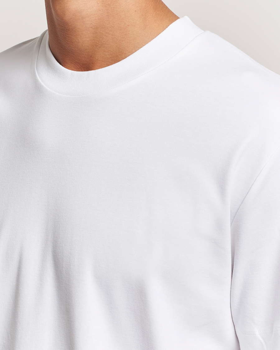Uomini | T-shirt | Sunspel | Heavy Weight Supima Cotton T-Shirt White